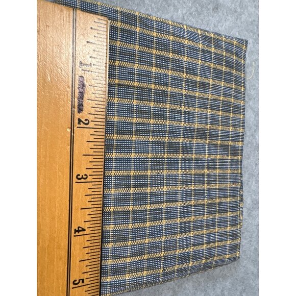 Yellow & Blue Plaid Cotton Fat Quarter 18 X 22" For Quilting Crafting - Picture 2 of 4